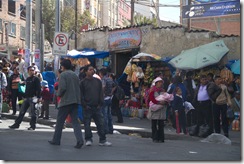 Une rue bolivienne, La Paz